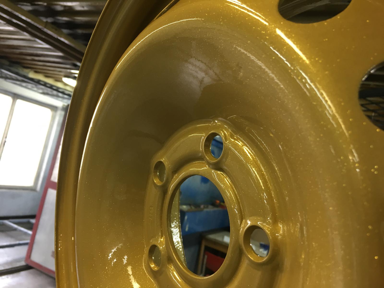 Práškové lakování disků